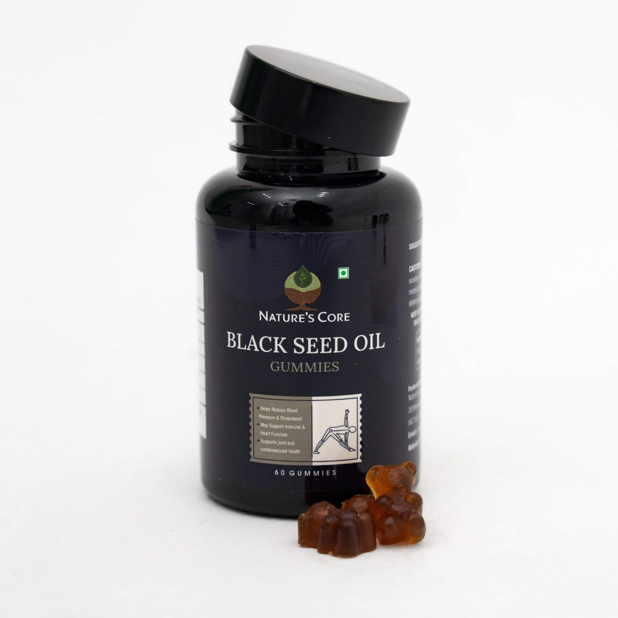natures core black seed oil gummies 